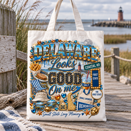 Delaware Looks Good On Me Tote Bag