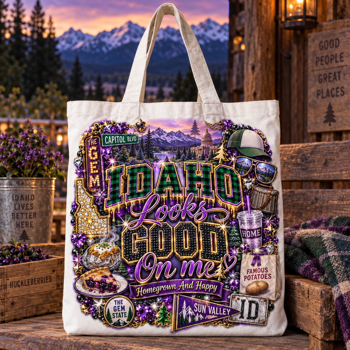 Idaho Looks Good On Me Tote Bag