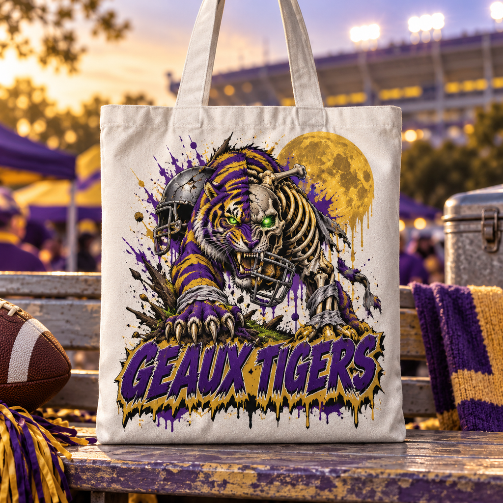 LSU Undead Mascot Tote Bag