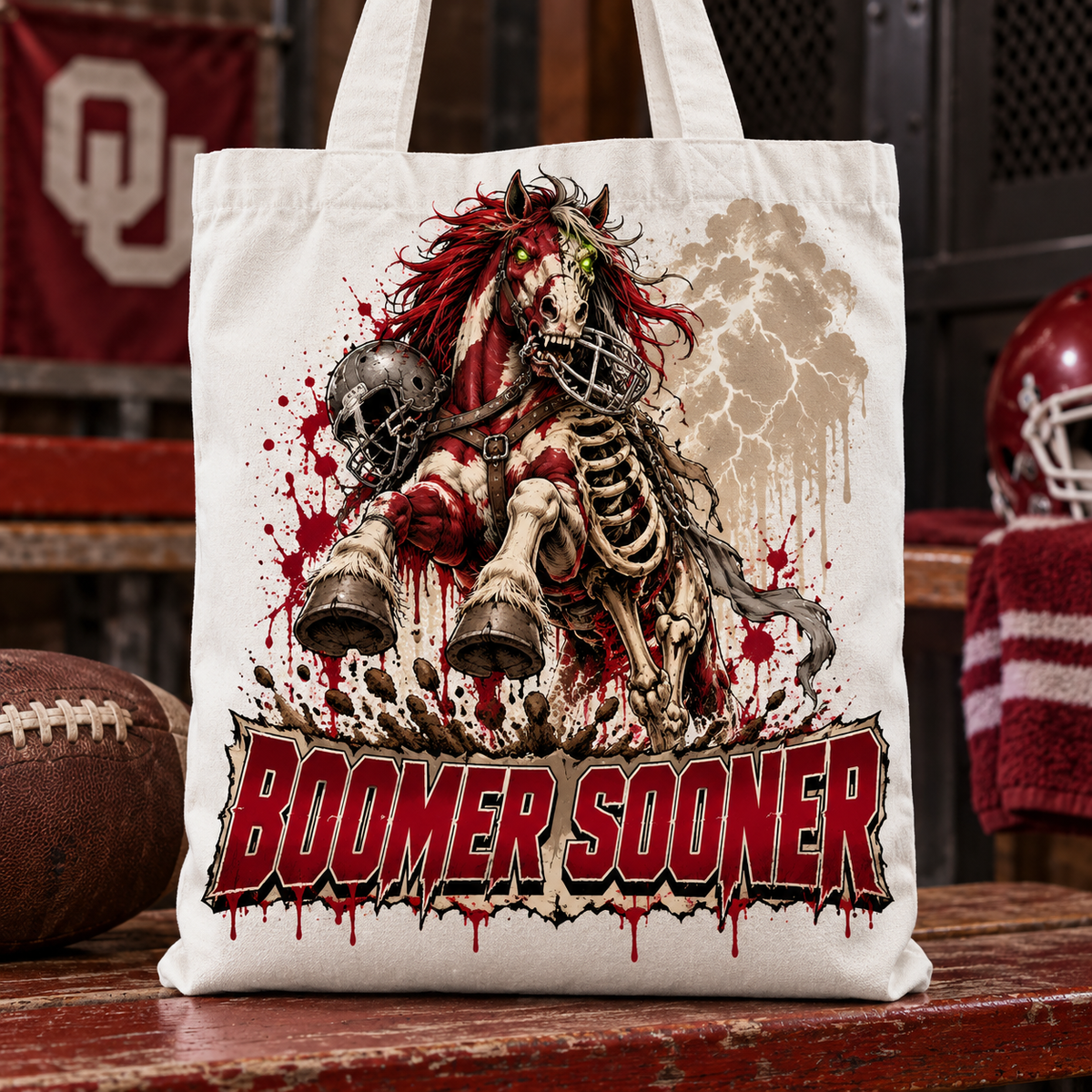 Oklahoma Undead Mascot Tote Bag